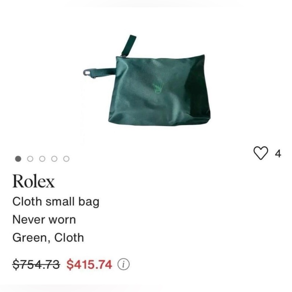 Rolex green golf accessories bag PGA championship 2022 masters